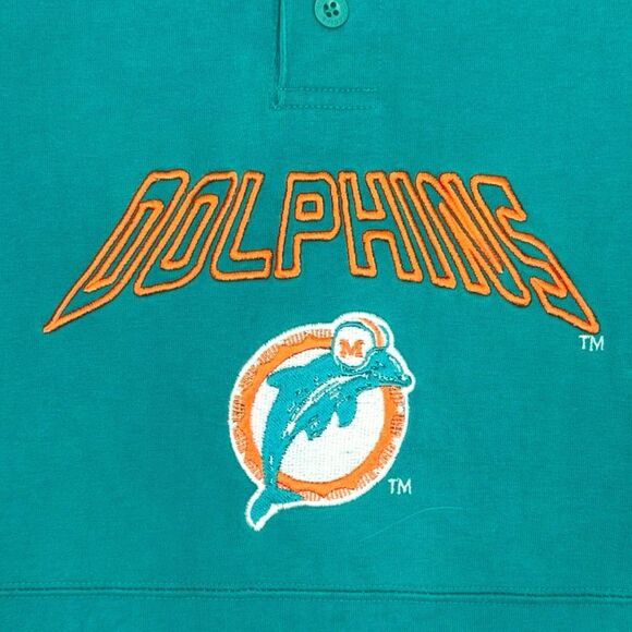 Vintage 90’s Starter NFL Miami Dolphins Polo Shirt - Size XL - Picture 2 of 9